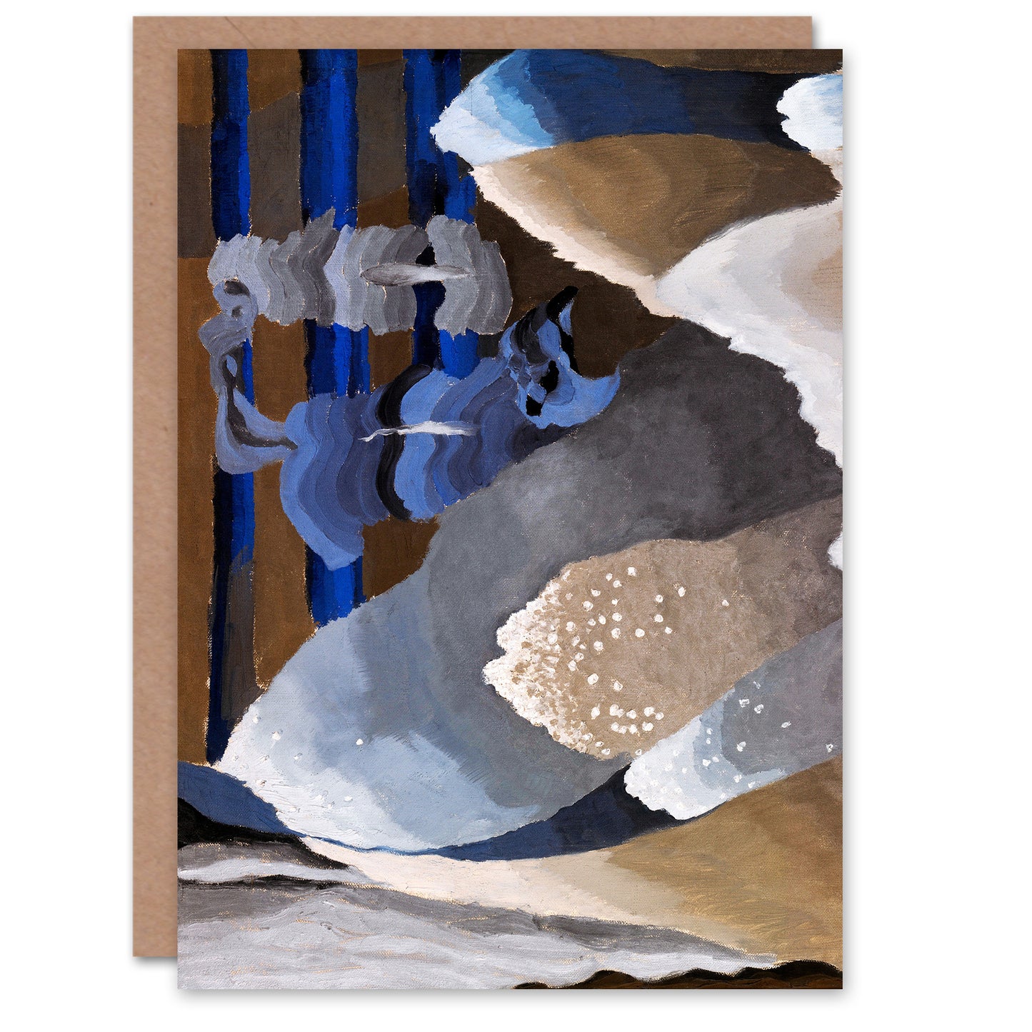 Arthur Dove Art Card Reaching Waves Abstract Painting