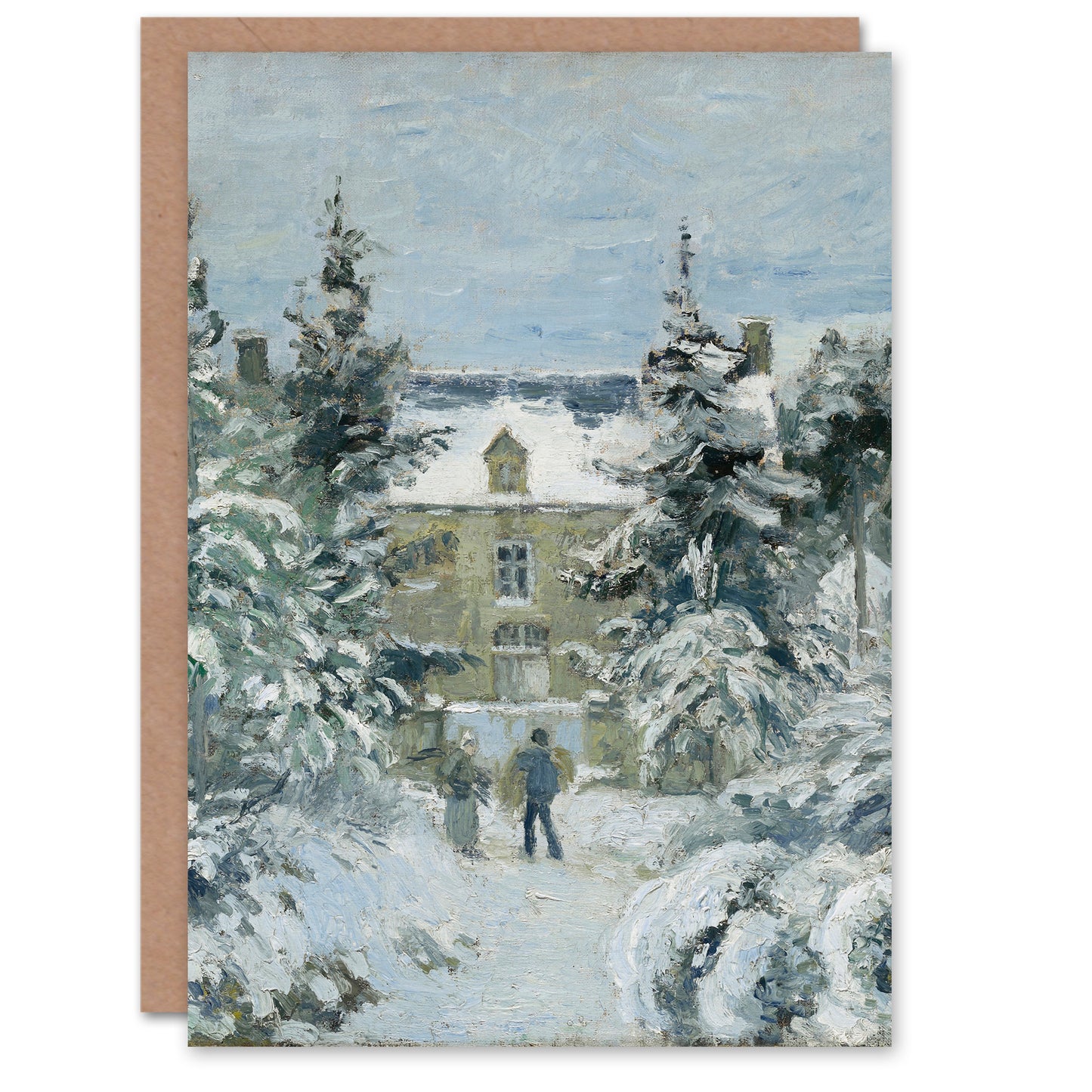 Camille Pissarro Art Card Piettes House at Montfoucault