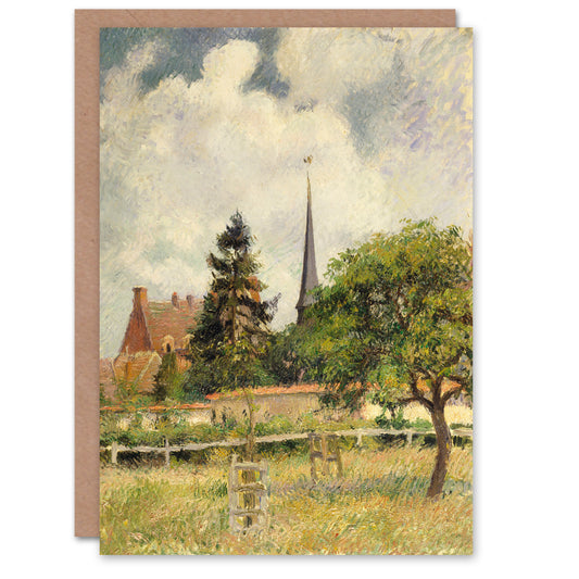 Camille Pissarro Art Card The Church at Eragny France