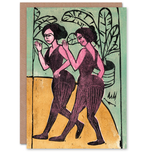 Ernst Ludwig Kirchner Art Card English Step Dancers