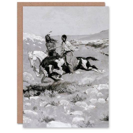 Frederic Remington Art Card Ceremony of the Fastest Horse