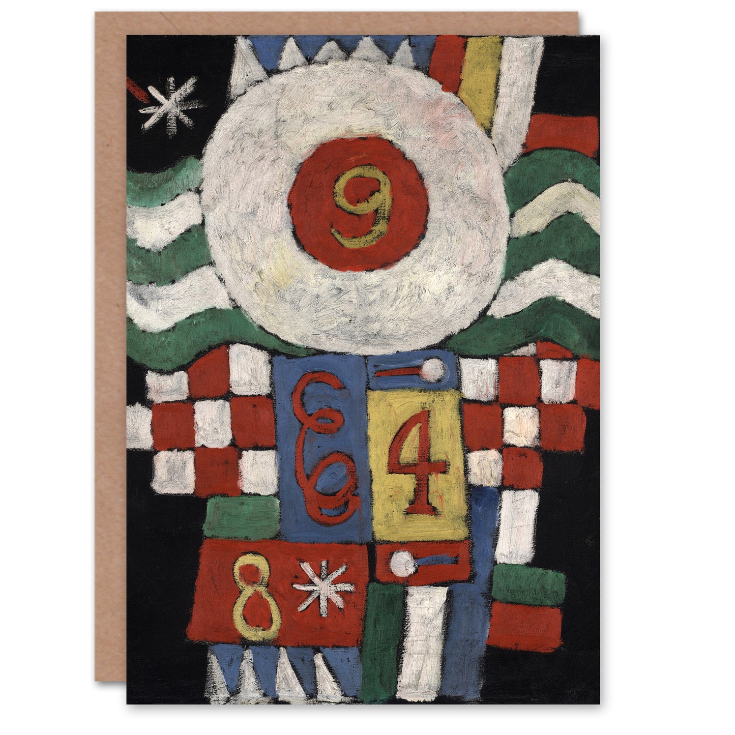 Marsden Hartley Art Card War in Berlin Pattern Motif
