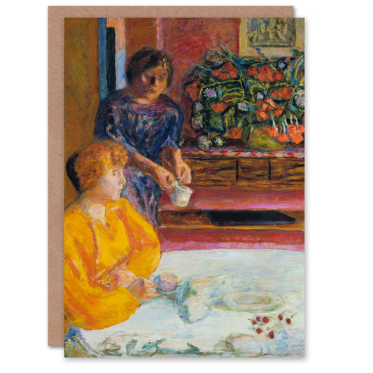 Pierre Bonnard Art Card Country House Dining Room Interior