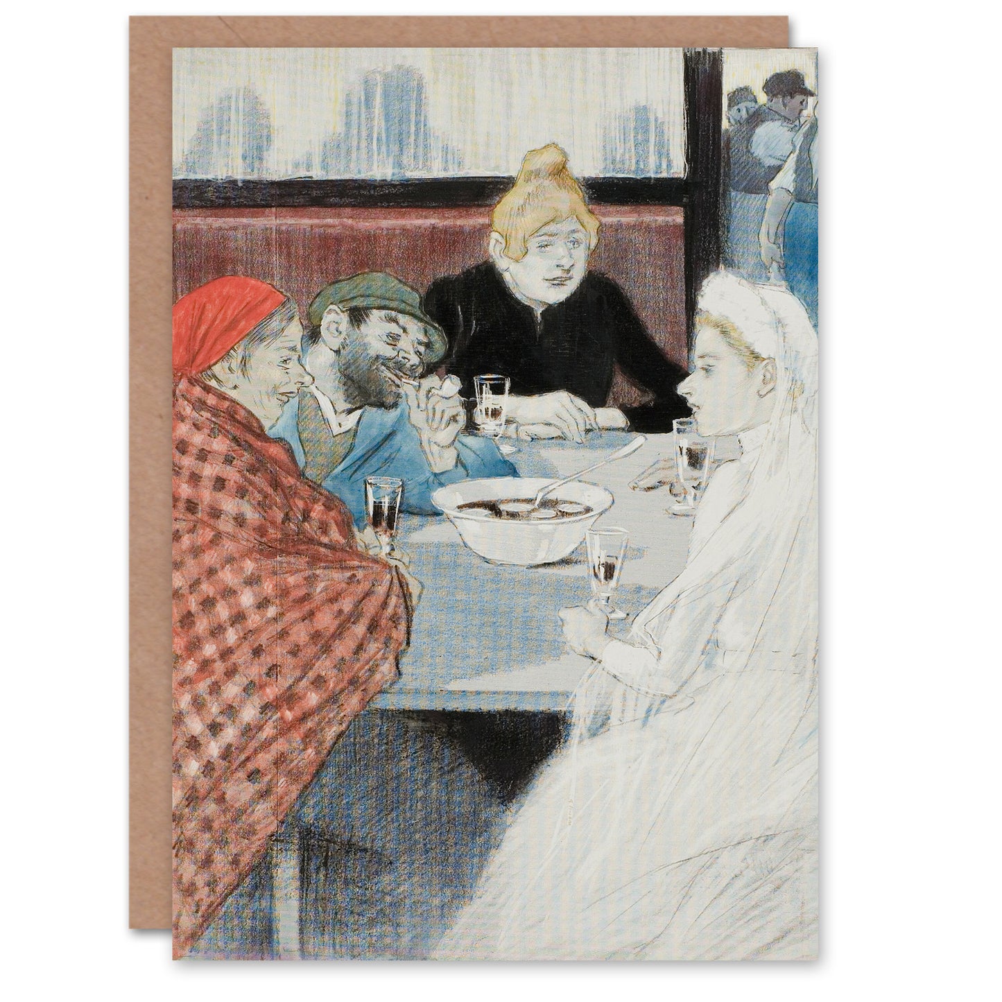 Theophile Steinlen Art Card La Mariee The Bride Painting