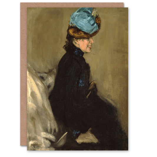 Alfred Henry Maurer Portrait of a Woman in Black Art Greeting Card