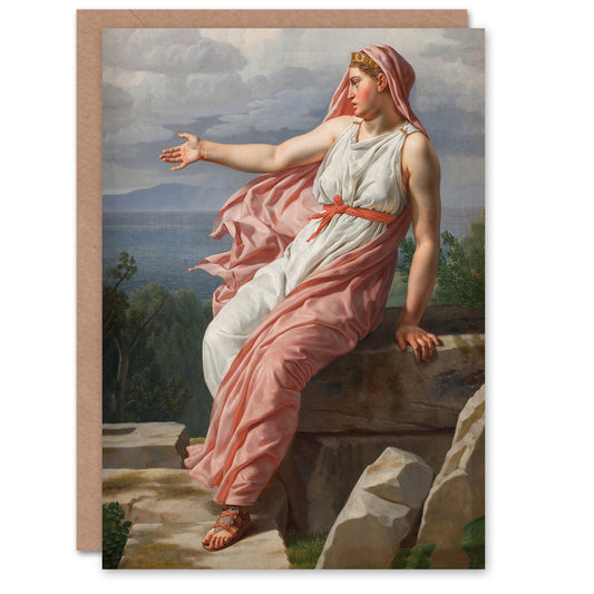 CW Eckersberg Alcyones Farewell to Her Husband Art Greeting Card