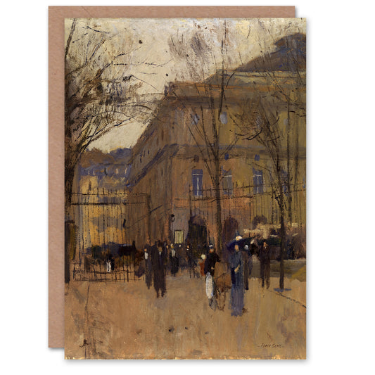 Frank Edwin Scott Odeon Theatre Paris Street View Art Greeting Card