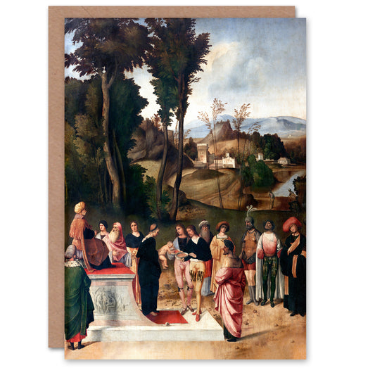 Giorgione Moses Undergoing Trial by Fire Art Greeting Card