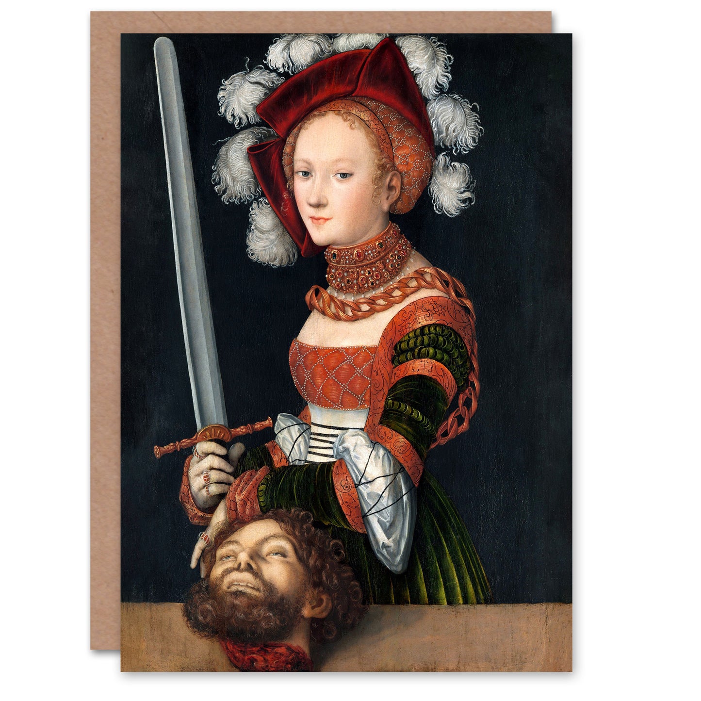 Lucas Cranach Judith With The Head of Holofernes Art Greeting Card