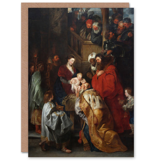 Peter Paul Rubens Adoration of the Magi Biblical Scene Art Greeting Card