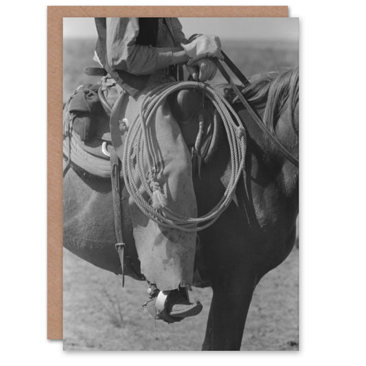 Russell Lee Cowboy Regalia and Equipment Photograph Art Greeting Card