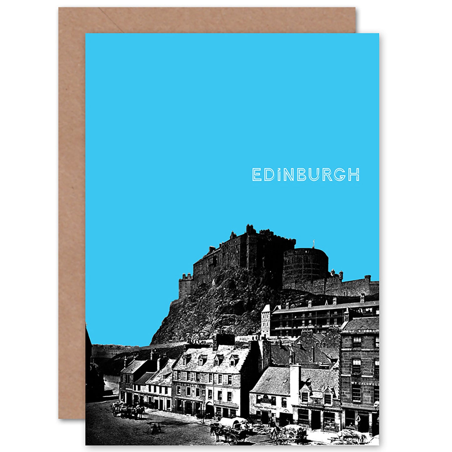Grassmarket Edinburgh Sky Scottish Card