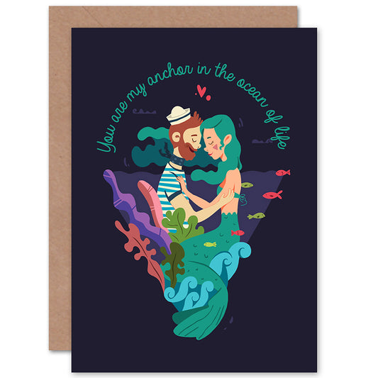 You Are My Anchor Love Sailor Romantic Card