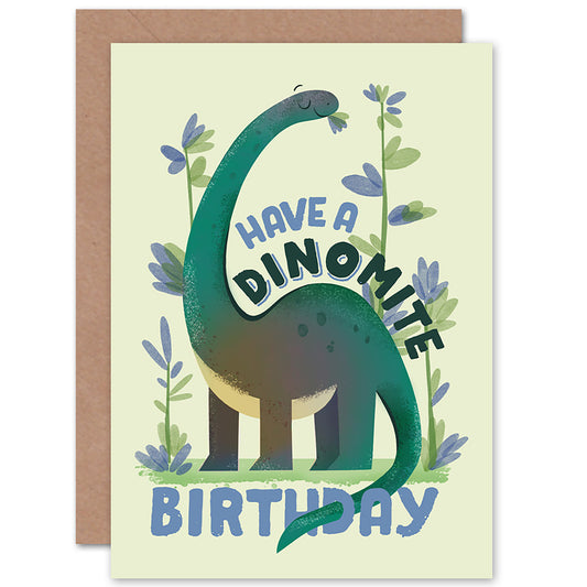 Have A Dinomite Day Dinosaur Birthday Card