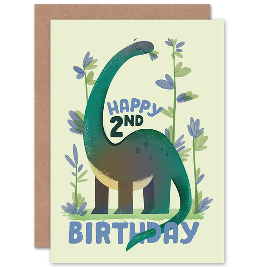 Dinosaur Apatosaurus Birthday Card