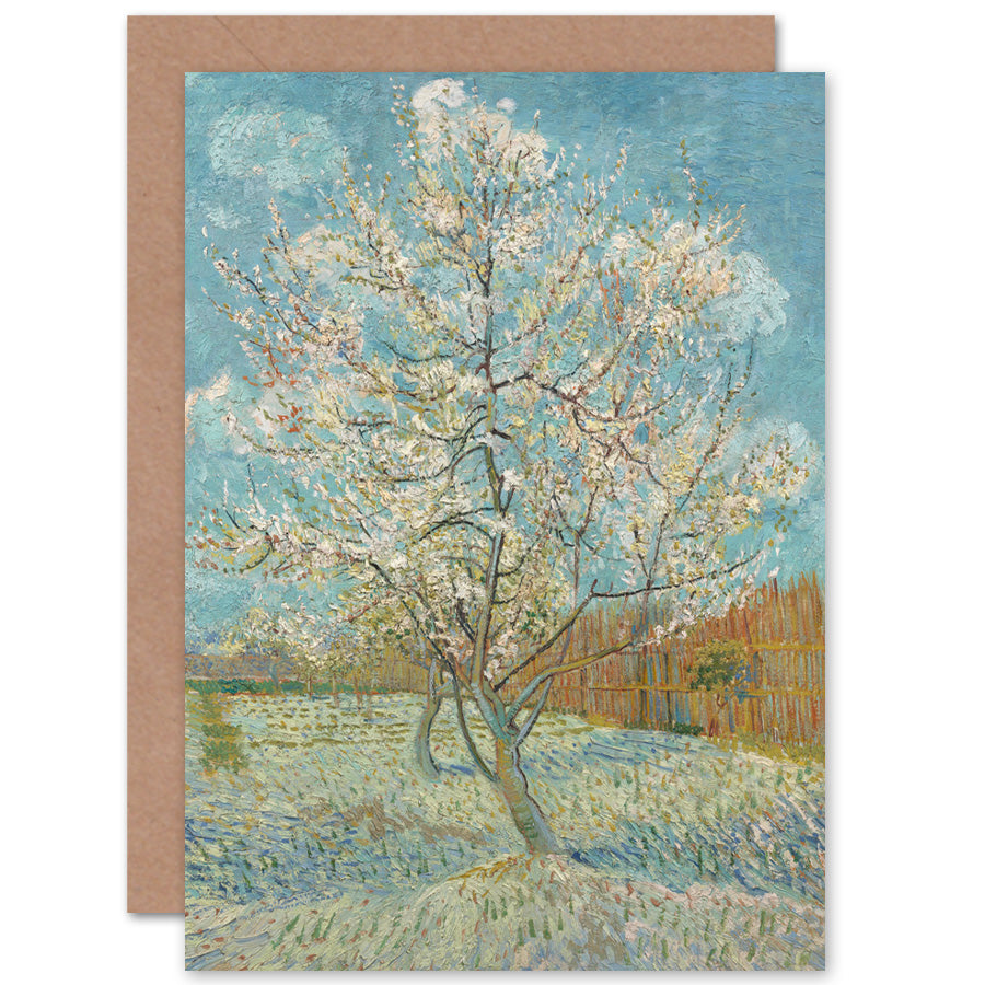 Van Gogh The Pink Peach Tree Greeting Card