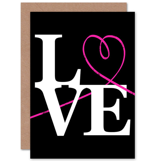 Love Neon Paint Partner Romantic Card