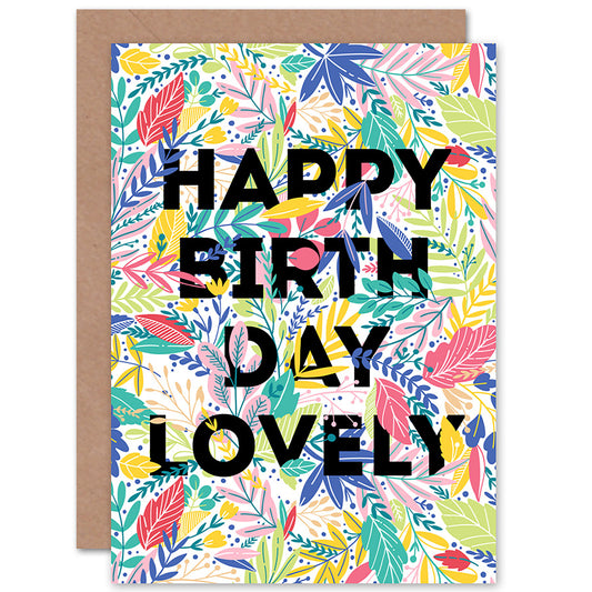 Lovely Botanical Plant Lover Birthday Card