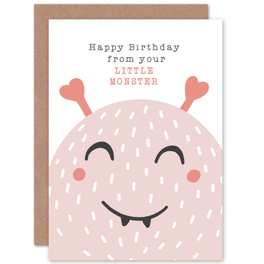 From Your Little Monster Birthday Card