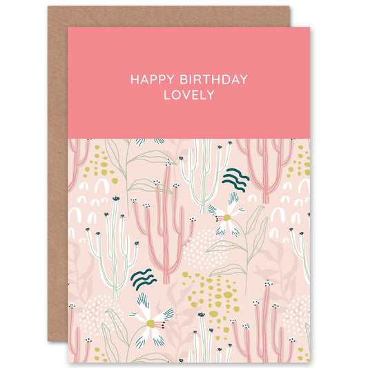 Lovely Pastel Gardener Plant Lover Birthday Card