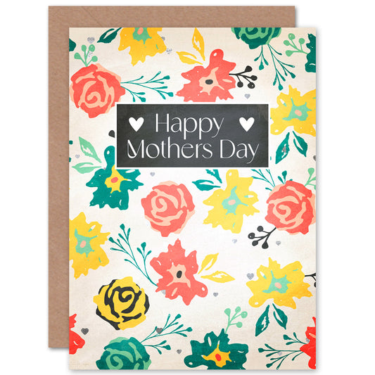 Pattern Flowers Mother's day Card