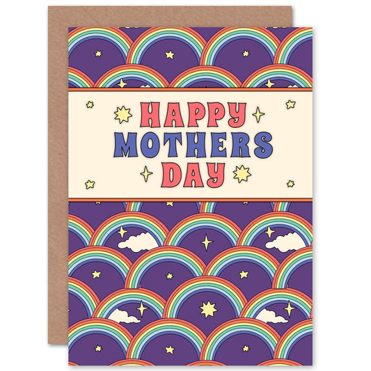 Rainbow Pattern Mother's day Card