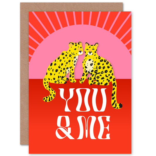 Romantic Love Leopards You Me Romantic Card
