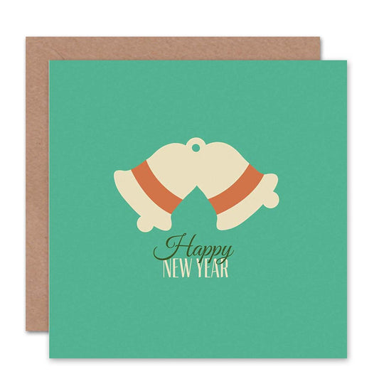 Green Bells Happy New Year Card