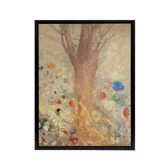Odilon Redon The Buddha Premium Black Framed Canvas Wall Art Print