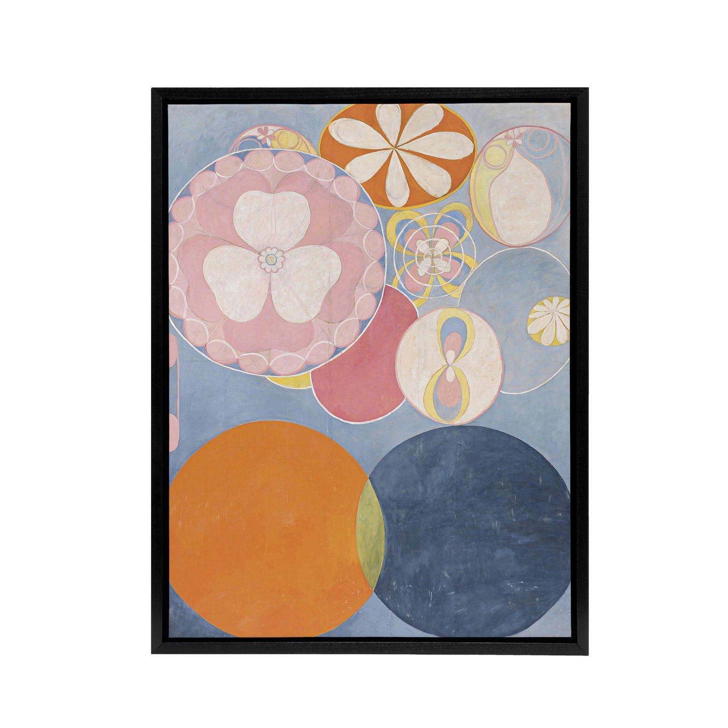 Hilma Af Klint Group Iv No 2 Childhood Black Framed Canvas Wall Art Print