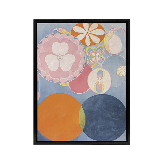 Hilma Af Klint Group Iv No 2 Childhood Black Framed Canvas Wall Art Print