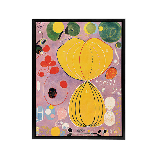 Hilma Af Klint Group Iv No 7 Adulthood Black Framed Canvas Wall Art Print