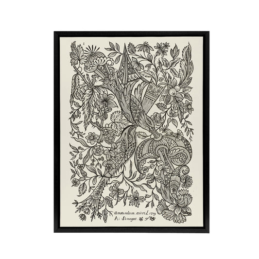 Alexander Senegat Design For Textiles Black Framed Canvas Wall Art Print