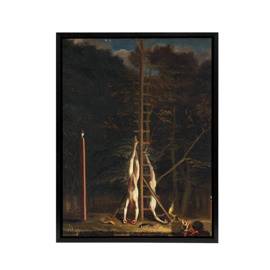 De Baen Corpses Of The Witt Brothers Black Framed Canvas Wall Art Print