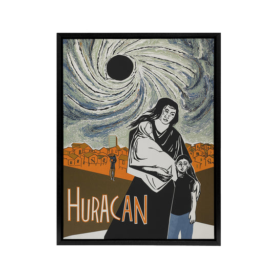 Cortes Huracan Movie Joey Room Friends Black Framed Canvas Wall Art Print