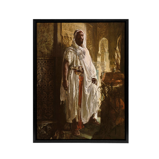 Charlemont The Moorish Chief Black Framed Canvas Wall Art Print