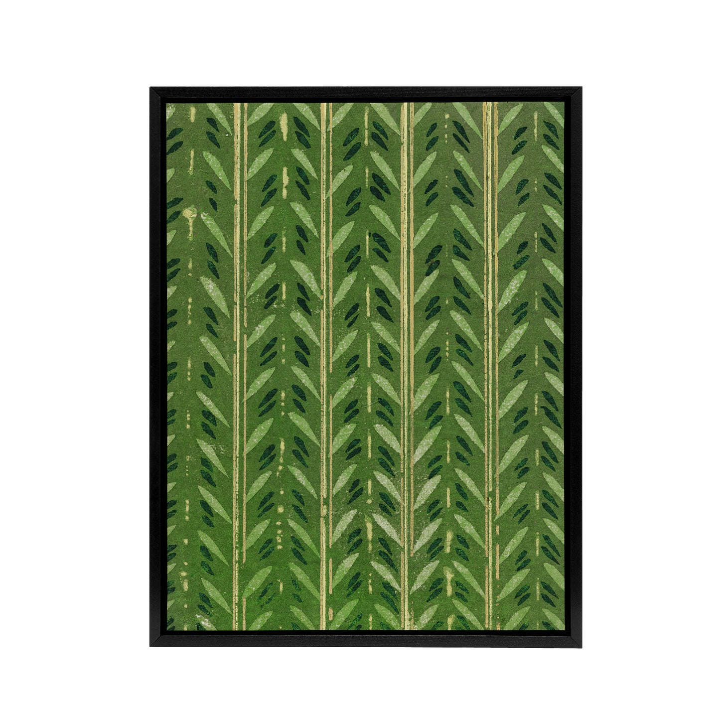 Vintage Japanese Botanical Pattern Framed Canvas Wall Art Print Korin