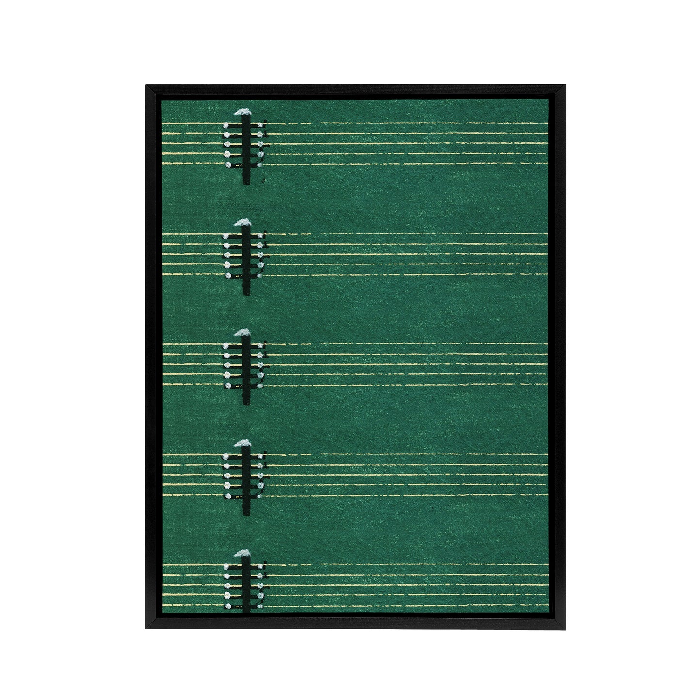 Vintage Lute Strings Pattern Framed Canvas Wall Art Print Furuya Korin