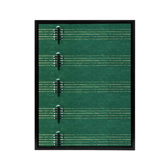 Vintage Lute Strings Pattern Framed Canvas Wall Art Print Furuya Korin