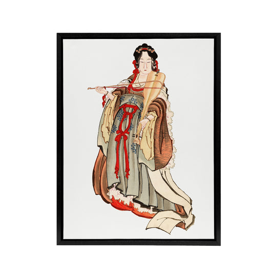 Benten Goddess Of Love Framed Canvas Wall Art Print Katsushika Hokusai