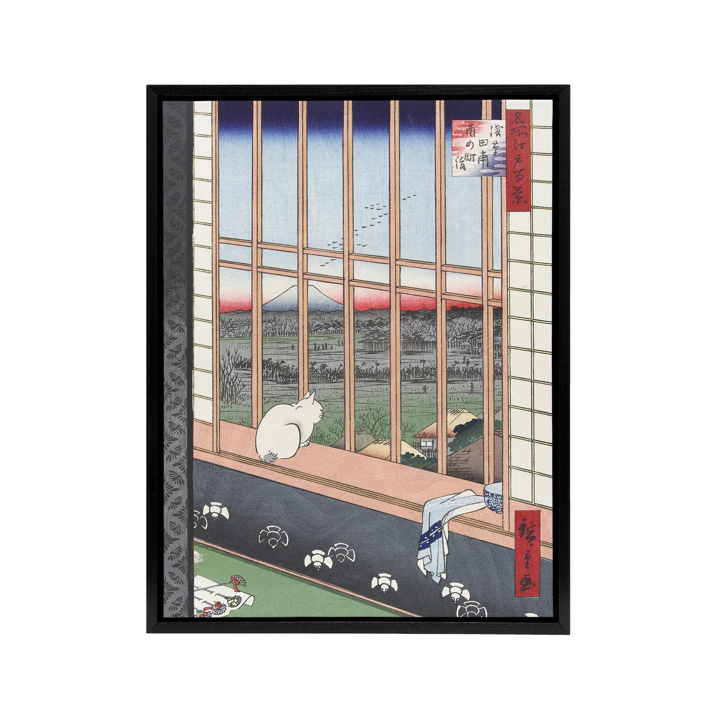 Revelers Return Festival Japanese Framed Canvas Wall Art Print Hiroshige