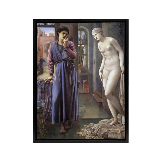 Pygmalion and Galatea Framed Canvas Wall Art Print Edward Burne Jones