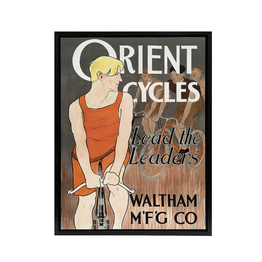 Vintage Bicycle Advert Cycles Framed Canvas Wall Art Print Penfield