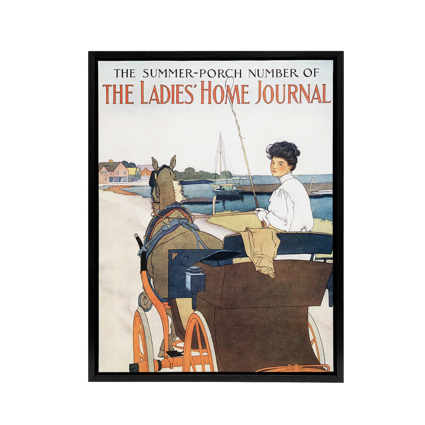 Ladies Home Journal Vintage Mag Framed Canvas Wall Art Print Penfield