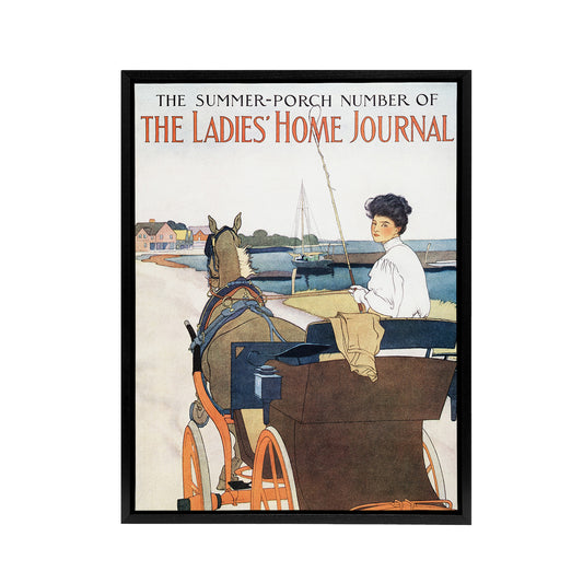 Ladies Home Journal Vintage Mag Framed Canvas Wall Art Print Penfield