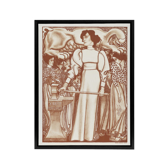 Work for Women Exhibition Poster Framed Canvas Wall Art Print Jan Toorop