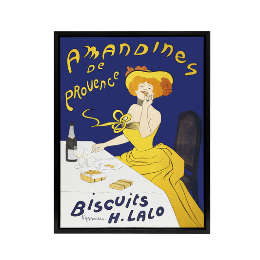 Almond Biscuits Vintage Advert Framed Canvas Wall Art Print Cappiello