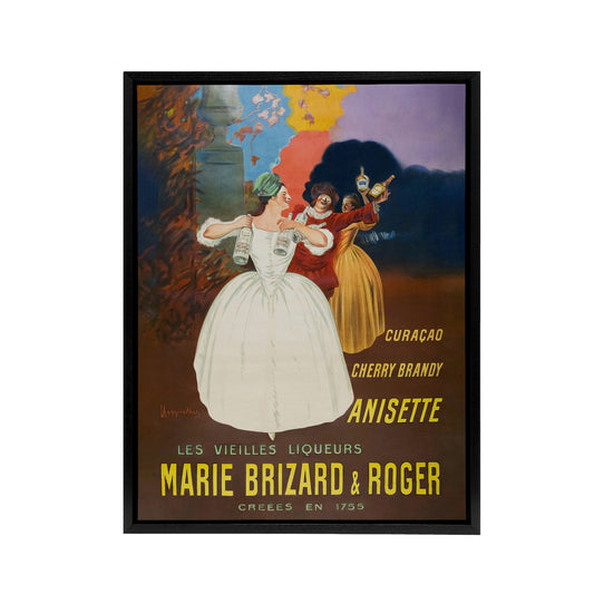 The Old Liqueurs Vintage Advert Framed Canvas Wall Art Print Cappiello