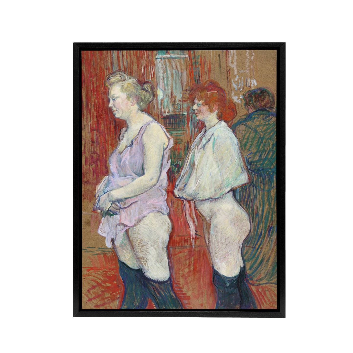 The Medical Inspection Framed Canvas Wall Art Print Toulouse Lautrec