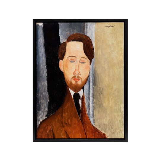 Leopold Zborowski Portrait Modigliani Vintage Framed Canvas Wall Art